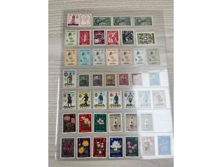 mostly in complete sests, including some blocks of 4. Large quantity. Please view.
